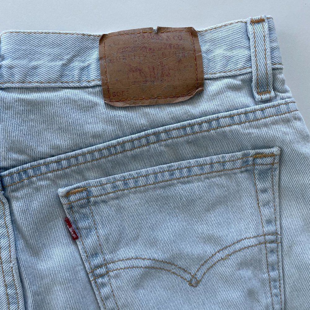 Vintage Levi's 505 high waist USA denim shorts - Picture 12 of 12